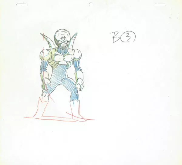 TORIYAMA Akira - DRAGON BALL — 4536 – Dragon Ball Z – Puipui – Genga