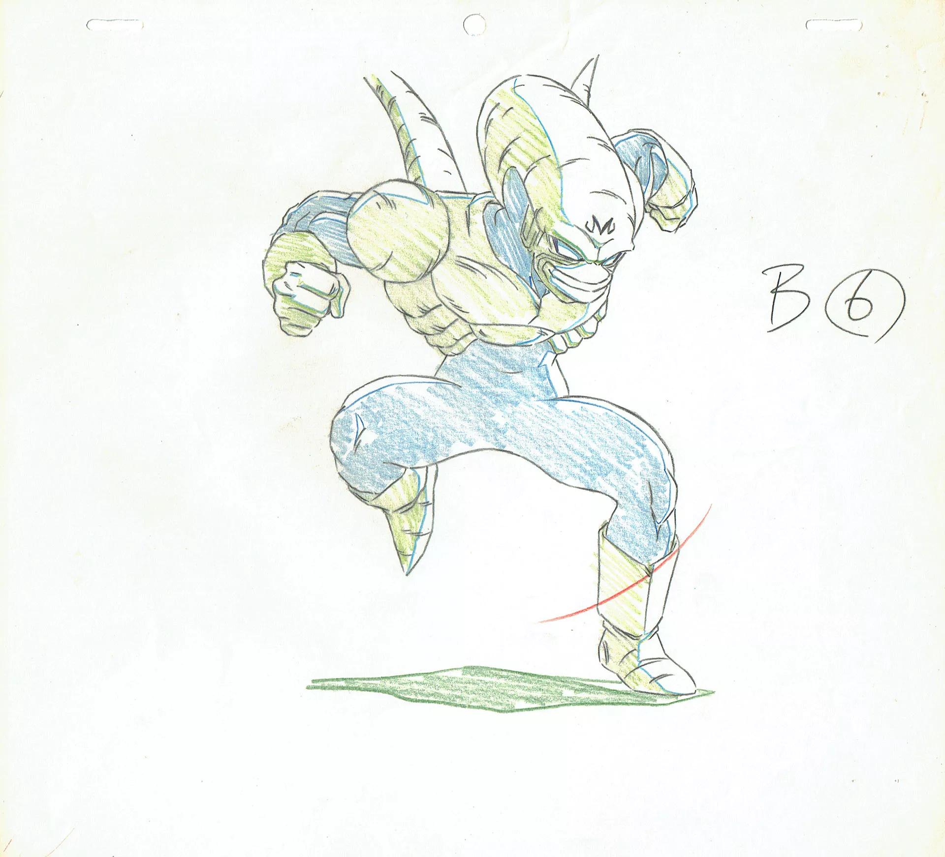 TORIYAMA Akira - DRAGON BALL — 4538 – Dragon Ball Z – Puipui – Genga