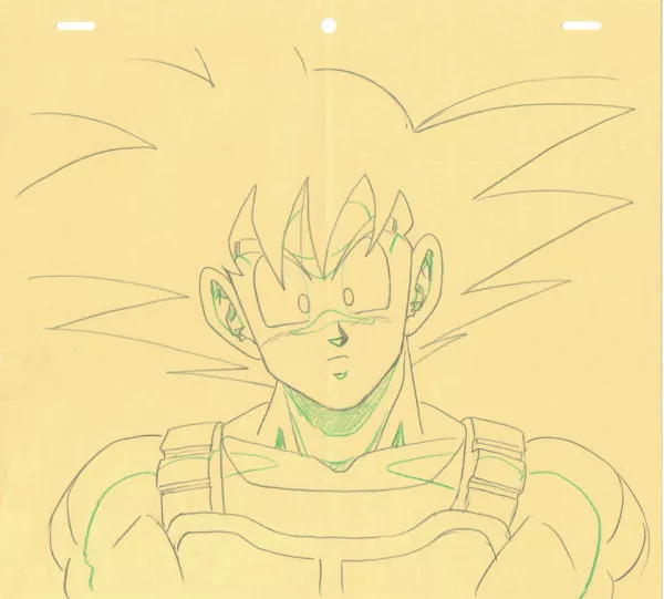 TORIYAMA Akira - DRAGON BALL — 4571 – Dragon Ball Z – Ep 156 – Son Goku – Correction Genga