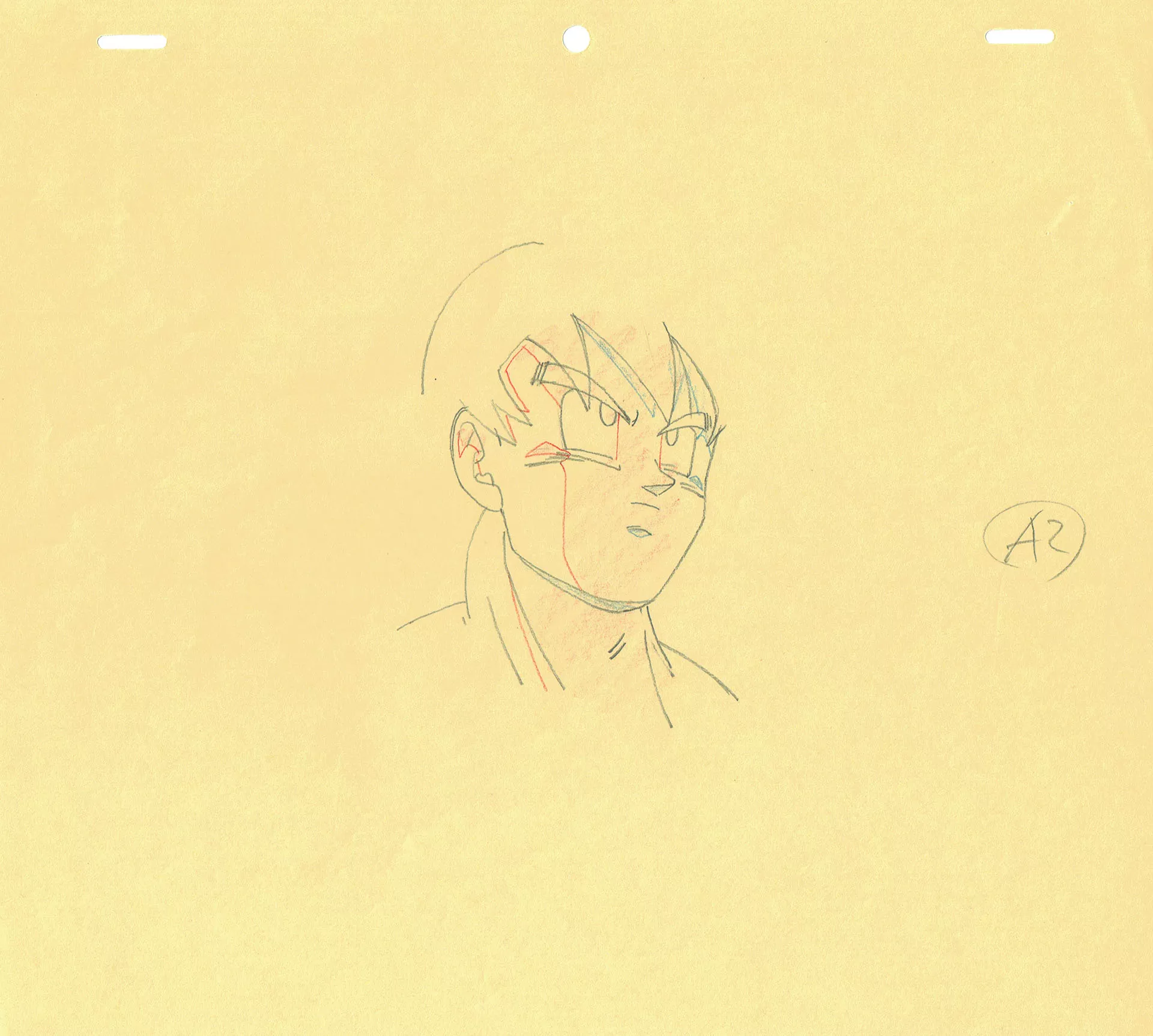 TORIYAMA Akira - DRAGON BALL — 4579 – Dragon Ball Z – Ep 244 – Son Goku – Correction Genga