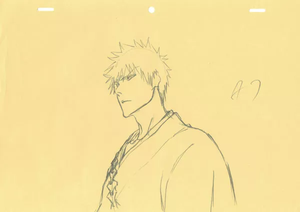KUBO Tite - BLEACH — 4592 – Bleach – Ichigo Kurosaki – Correction genga