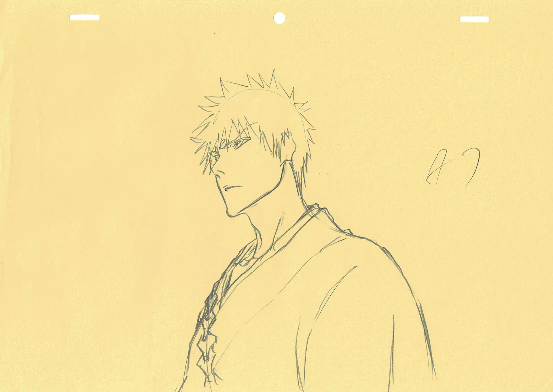 KUBO Tite - BLEACH — 4592 – Bleach – Ichigo Kurosaki – Correction genga