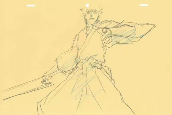 KUBO Tite - BLEACH — 4601 – Bleach – Ichigo Kurosaki – Correction genga