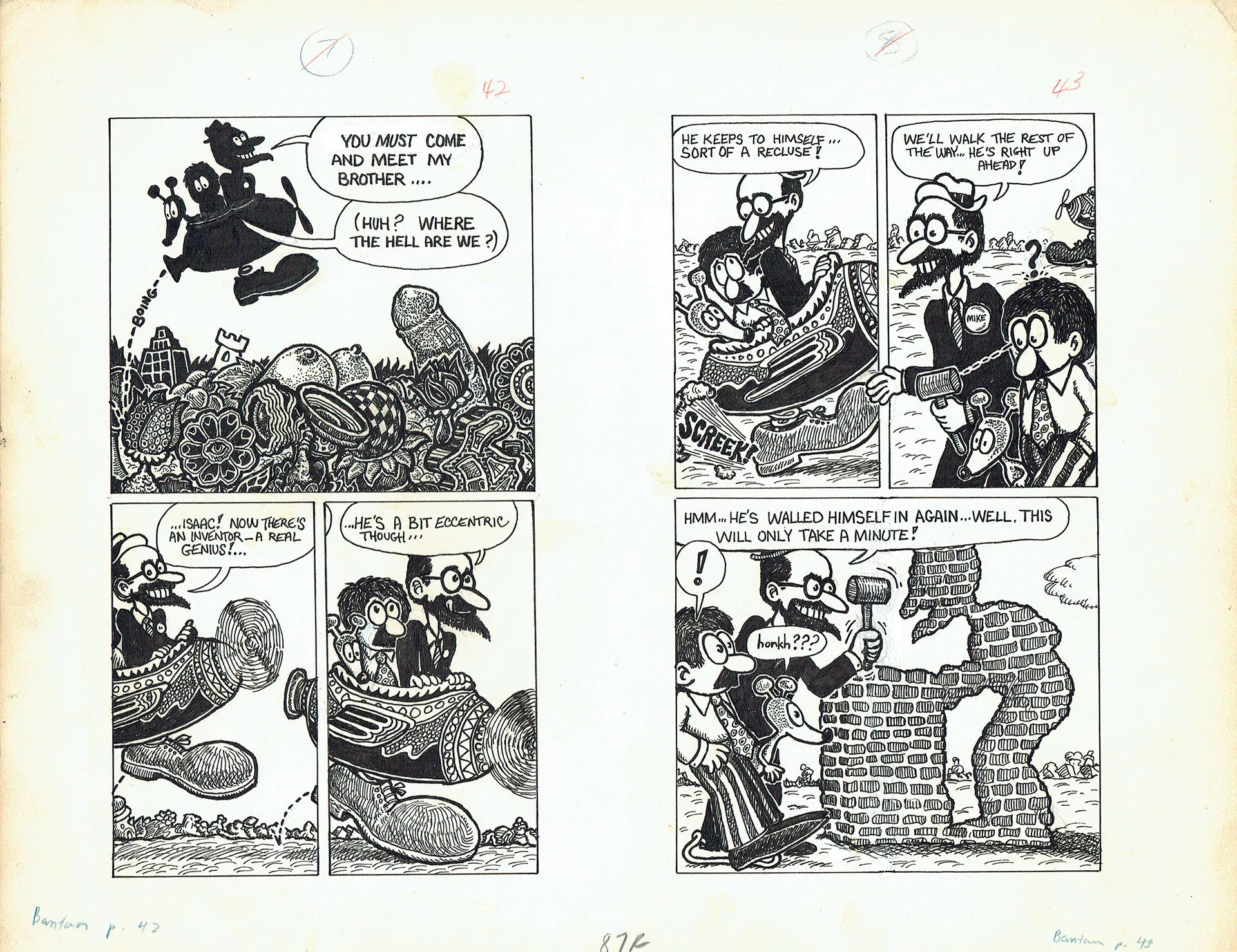 Art SPIEGELMAN — Quentin Fester in Thumbwhere over The Rainbow — Page 7 et 8