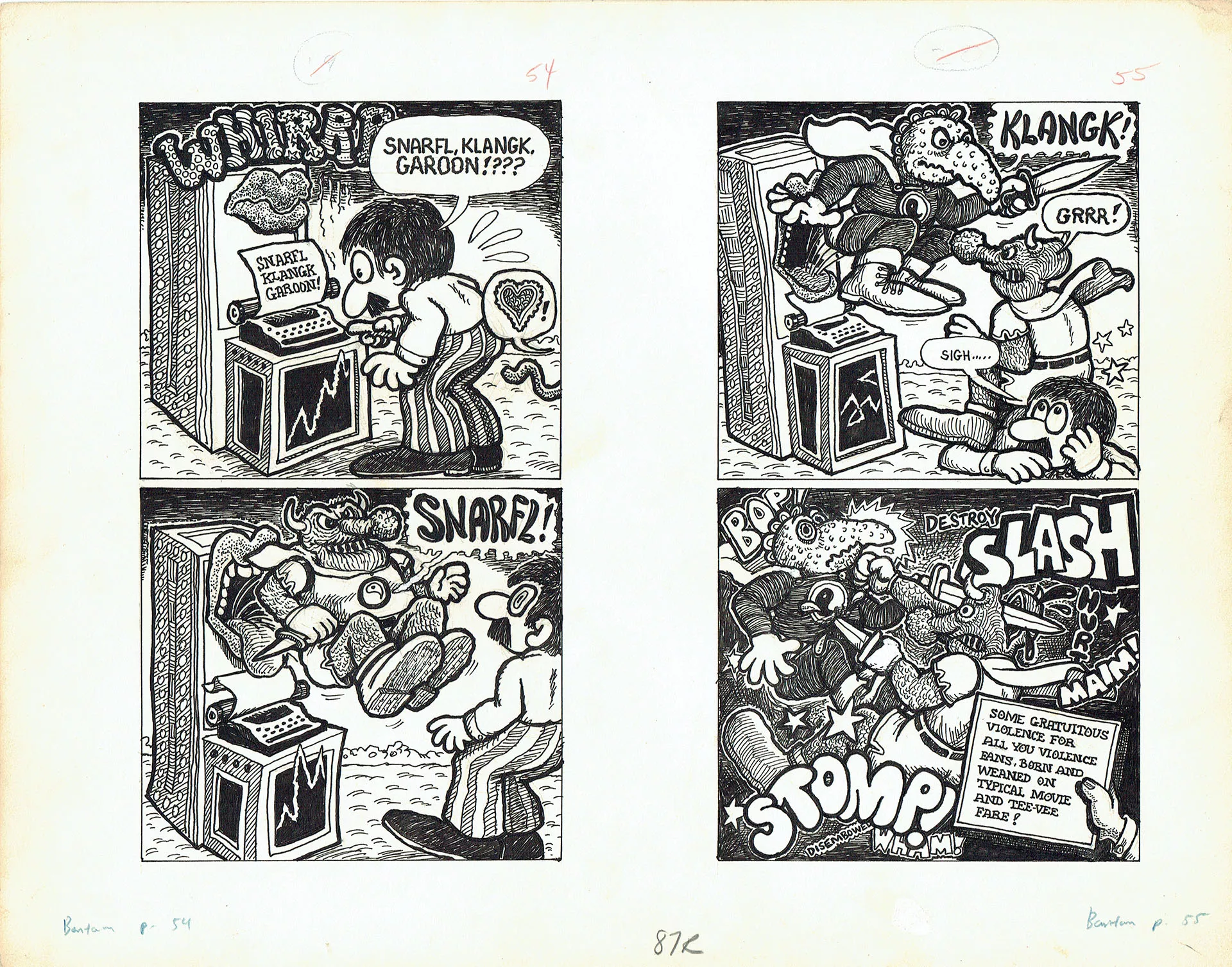 Art SPIEGELMAN — Quentin Fester in Thumbwhere over The Rainbow — Page 19 et 20