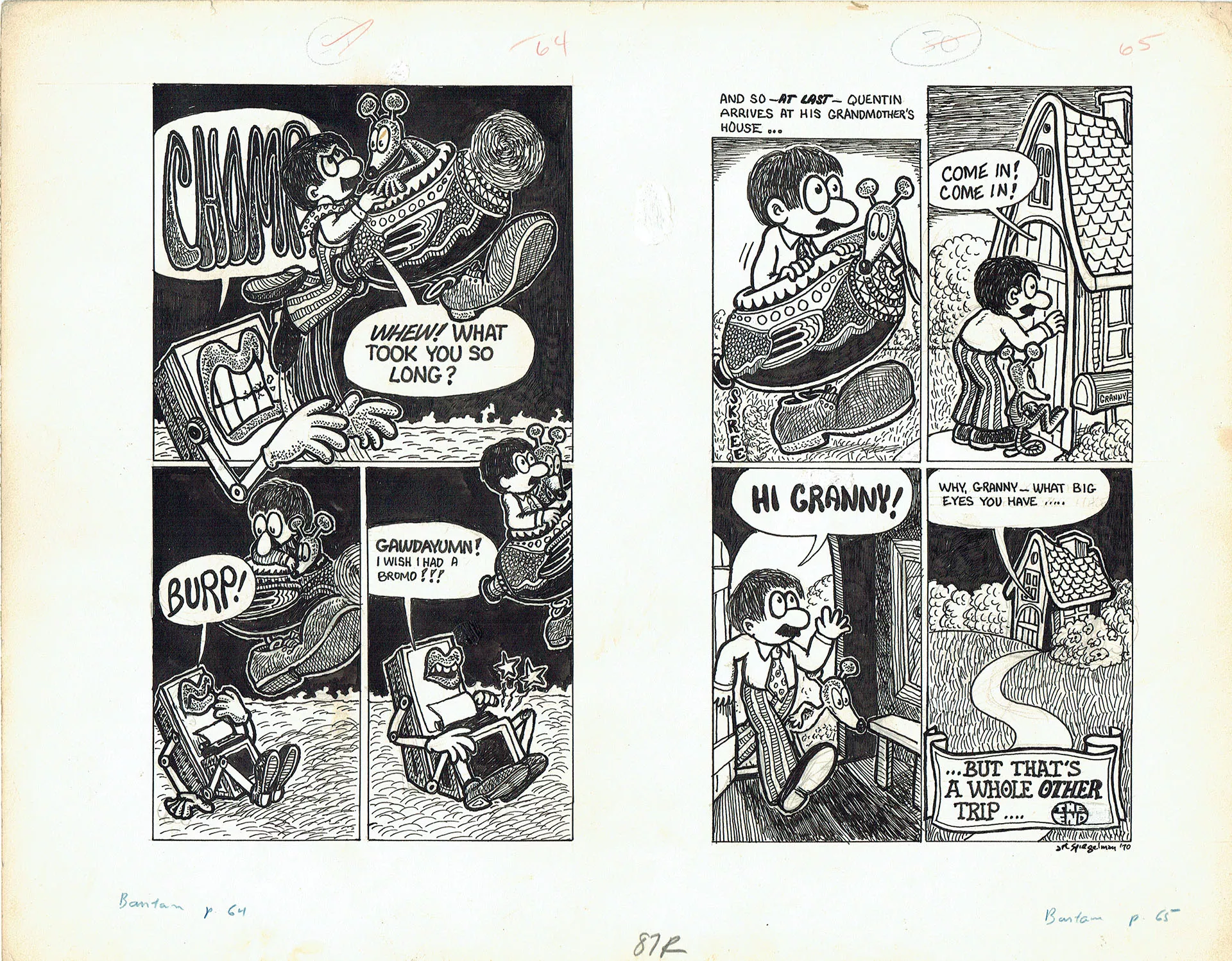 Art SPIEGELMAN — Quentin Fester in Thumbwhere over The Rainbow — Page 29 et 30