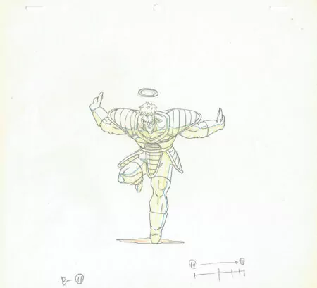  TORIYAMA Akira - DRAGON BALL | Dragon Ball Z – DBZ – Recoome (Ginyu commando) – Genga – 2238 — Page 