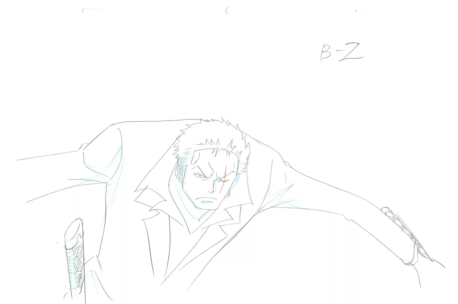  ODA Eiichiro - ONE PIECE | One Piece – Roronoa Zoro – Genga – 3921 — Page 