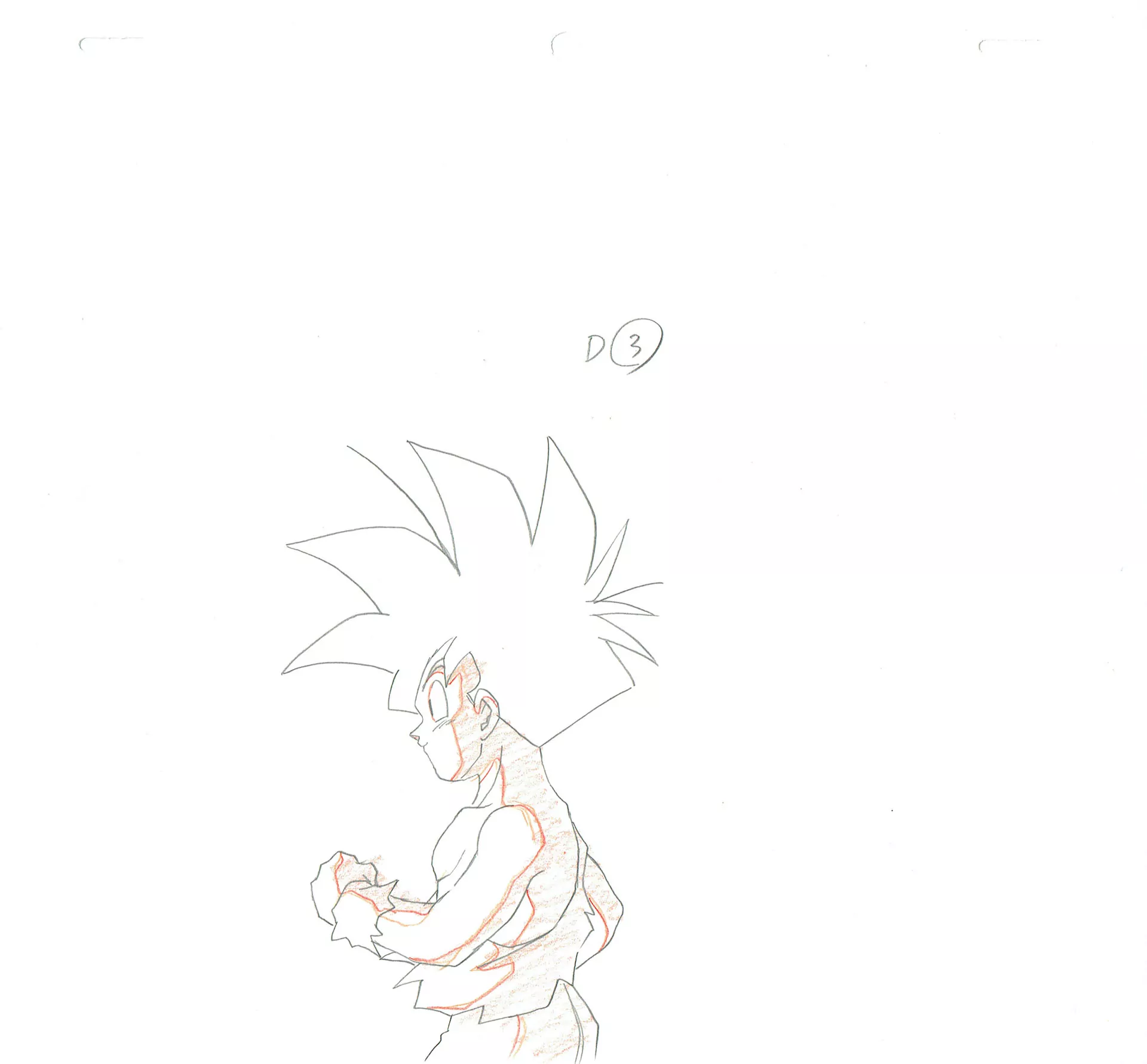 TORIYAMA Akira - DRAGON BALL — Dragon Ball Z – DBZ – Son Gohan – Genga – 3950