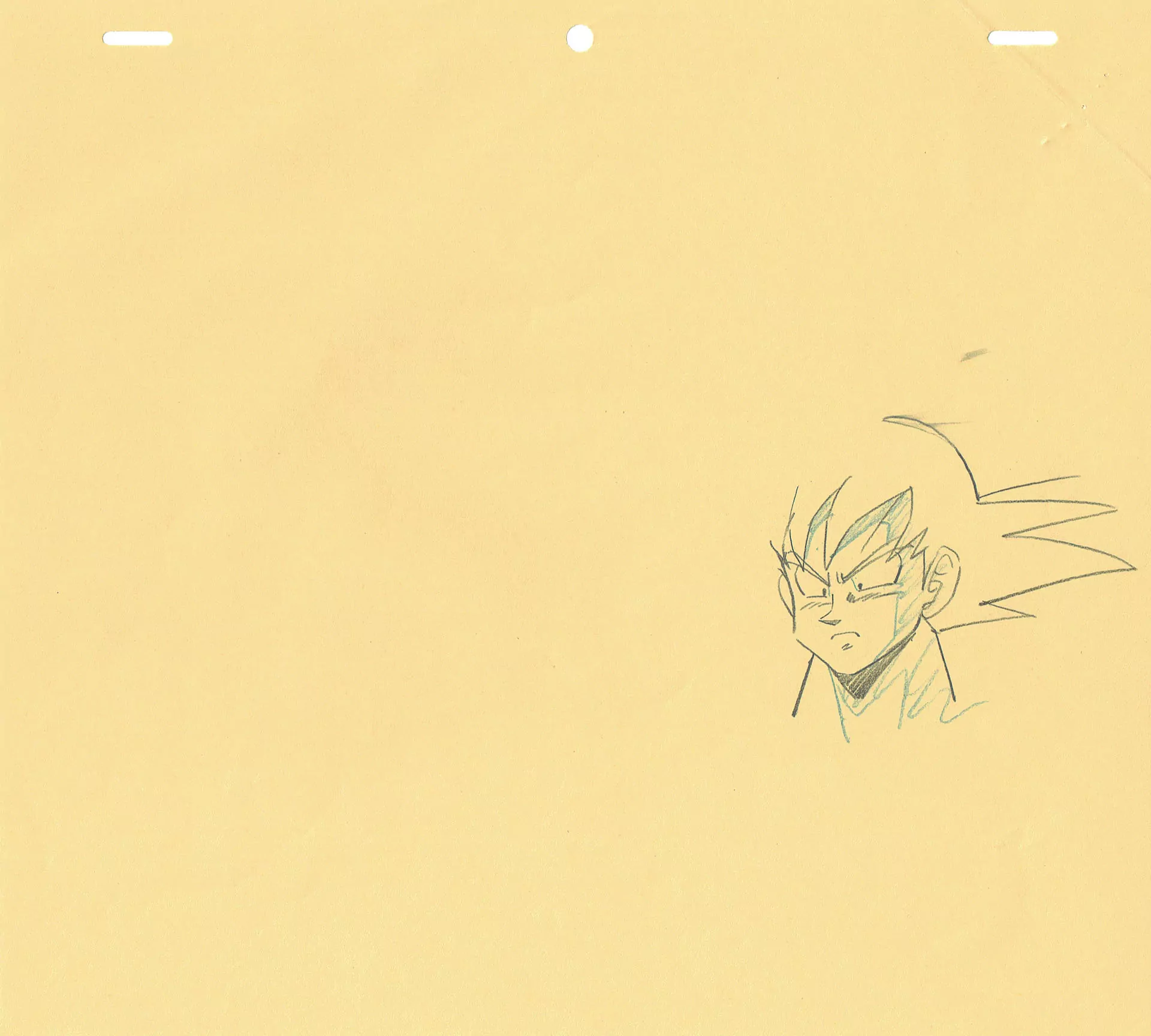 TORIYAMA Akira - DRAGON BALL — Dragon Ball Z – DBZ – Son Goku – correction genga – 4117