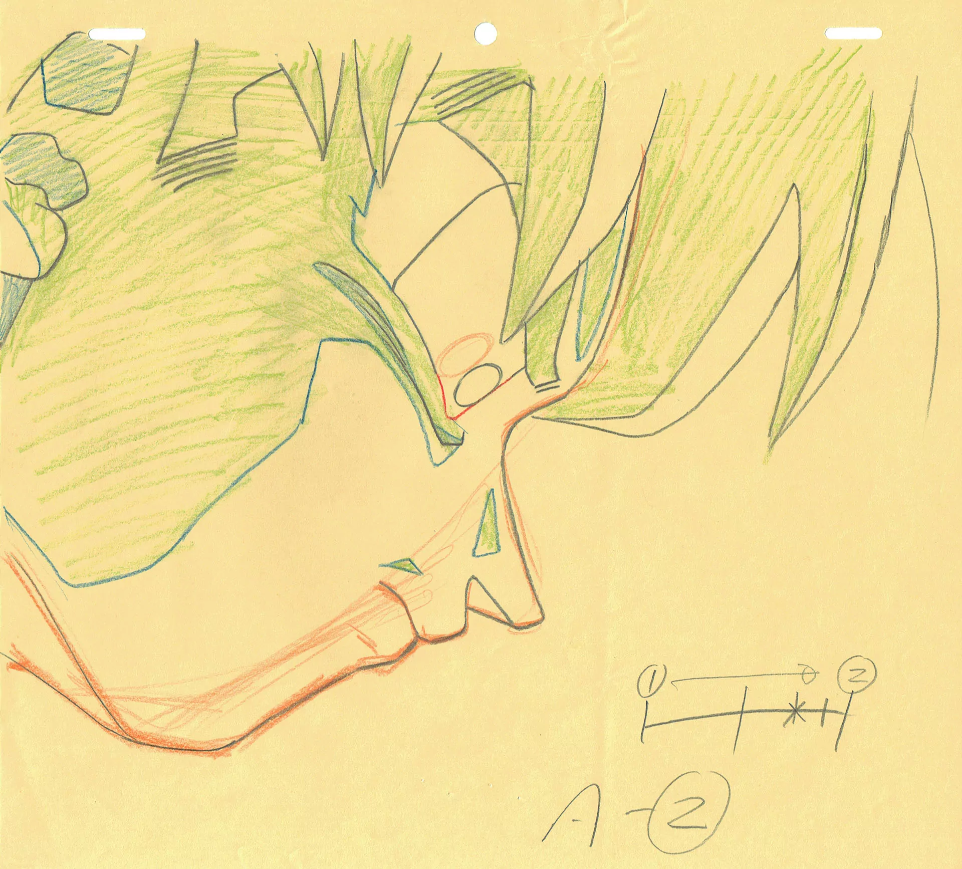 TORIYAMA Akira - DRAGON BALL — Dragon Ball Z – DBZ – Son Goku – correction genga – 4125