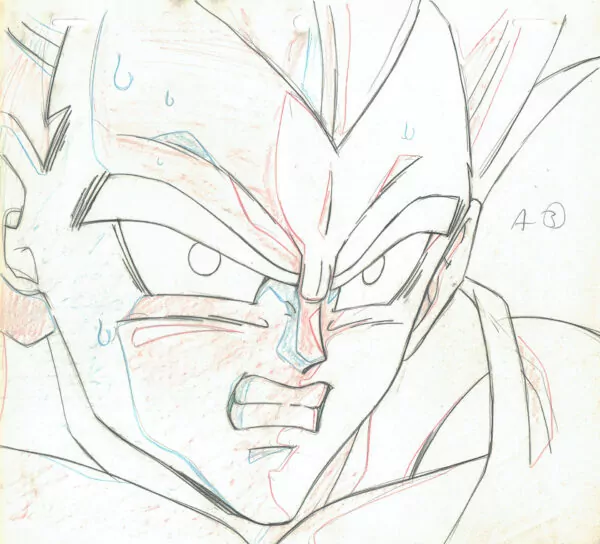 TORIYAMA Akira - DRAGON BALL — Dragon Ball Z – DBZ – Vegeta – genga – 5168