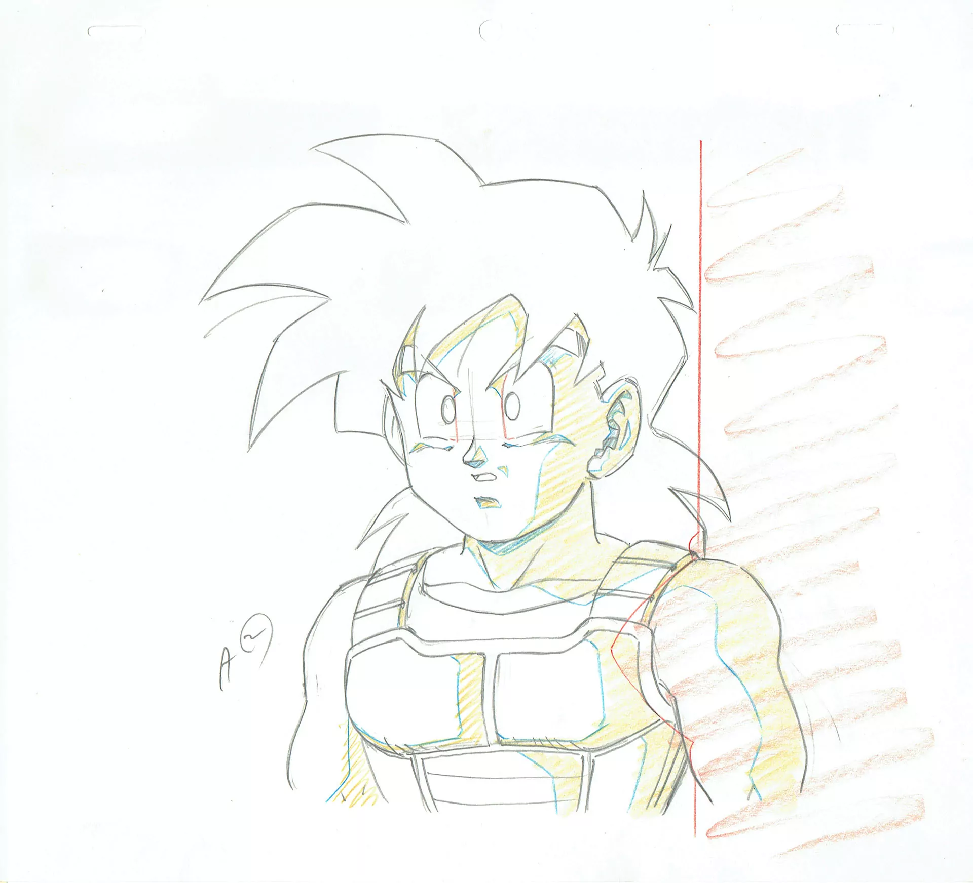 TORIYAMA Akira - DRAGON BALL — Dragon Ball Z – DBZ – Son Gohan – Genga – 5213