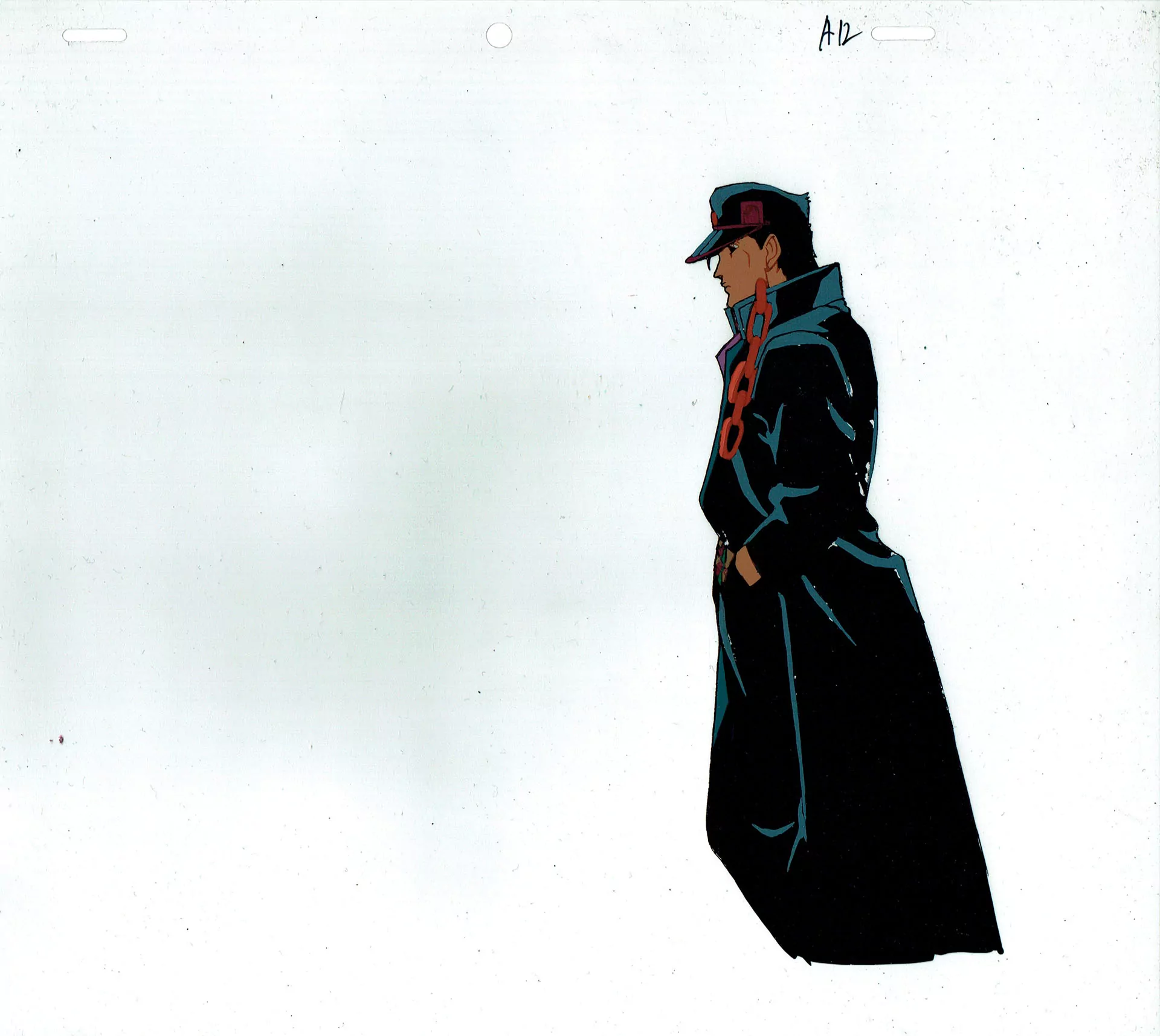 ARAKI Hirohiko - JOJO'S BIZARRE ADVENTURE — JoJo’s Bizarre Adventure – Jotaro Kujo – production cel – 5149