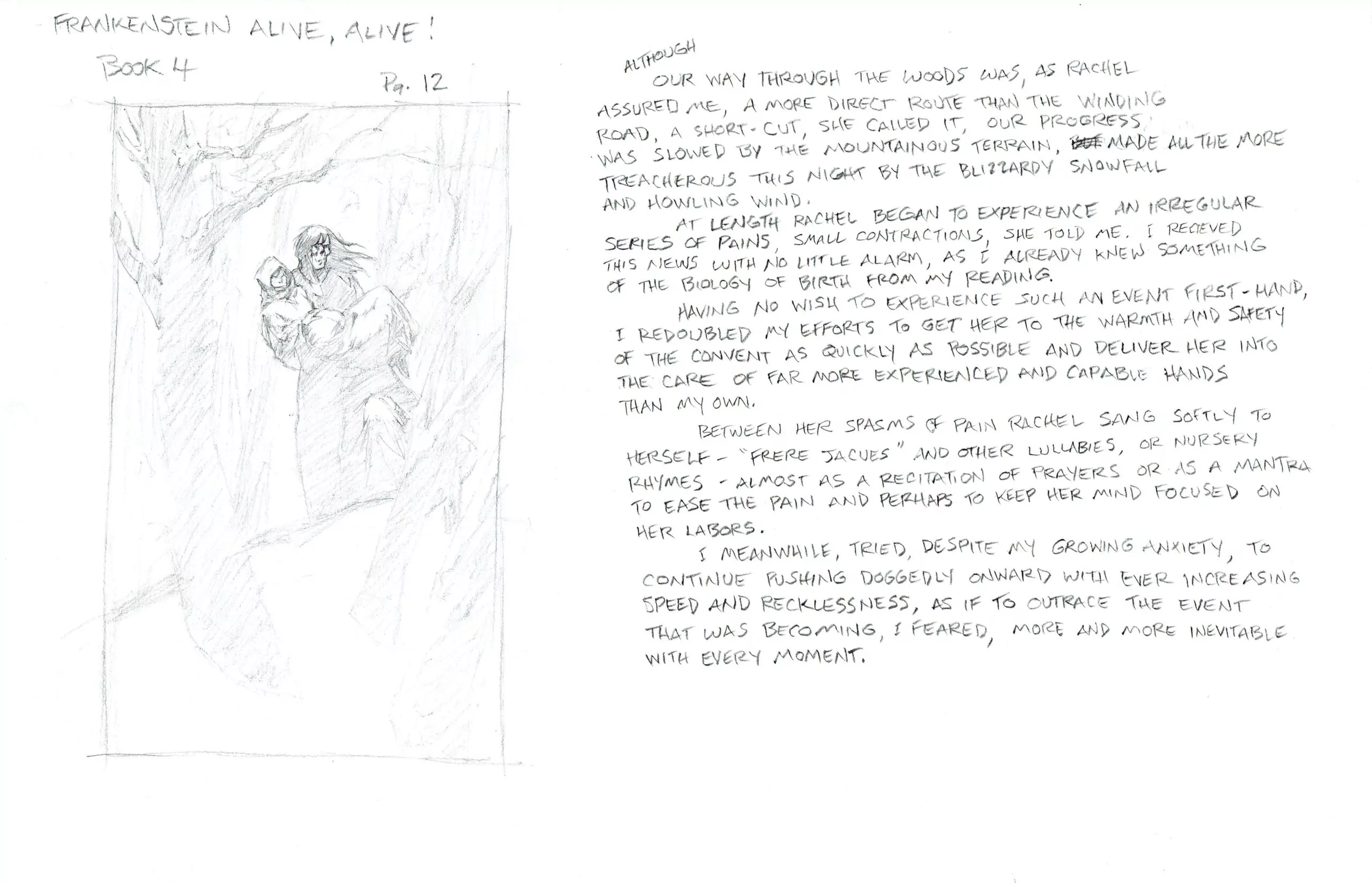 Bernie WRIGHTSON — Frankenstein Alive, Alive! — Issue 4 — Page 12