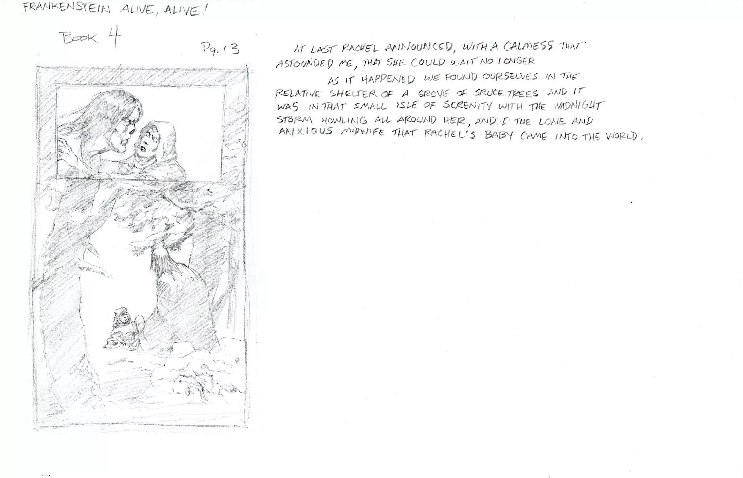 Bernie WRIGHTSON | Frankenstein Alive, Alive! — Issue 4 — Page 13