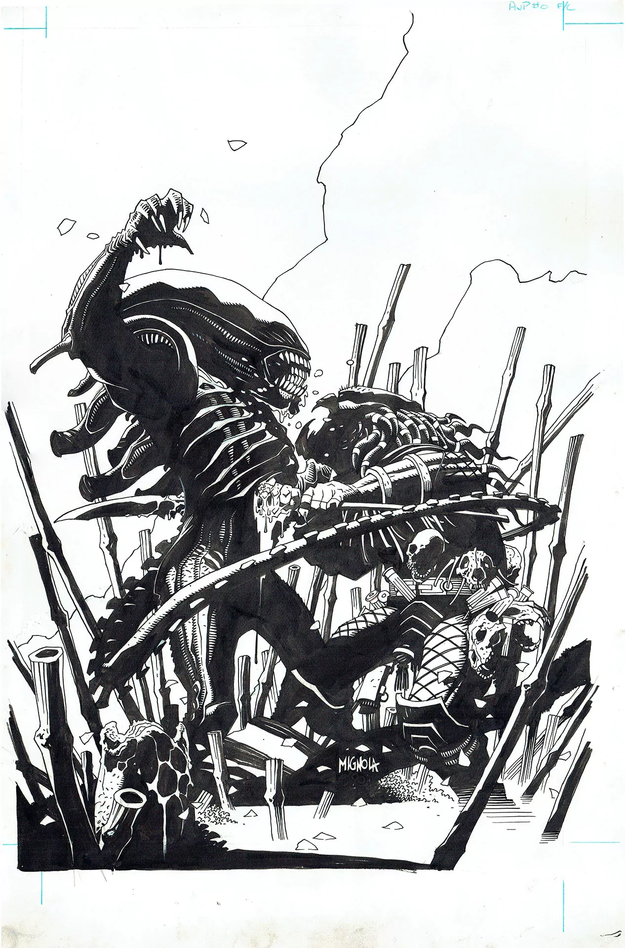 Mike MIGNOLA — Alien vs Predator – Issue 0 – Cover