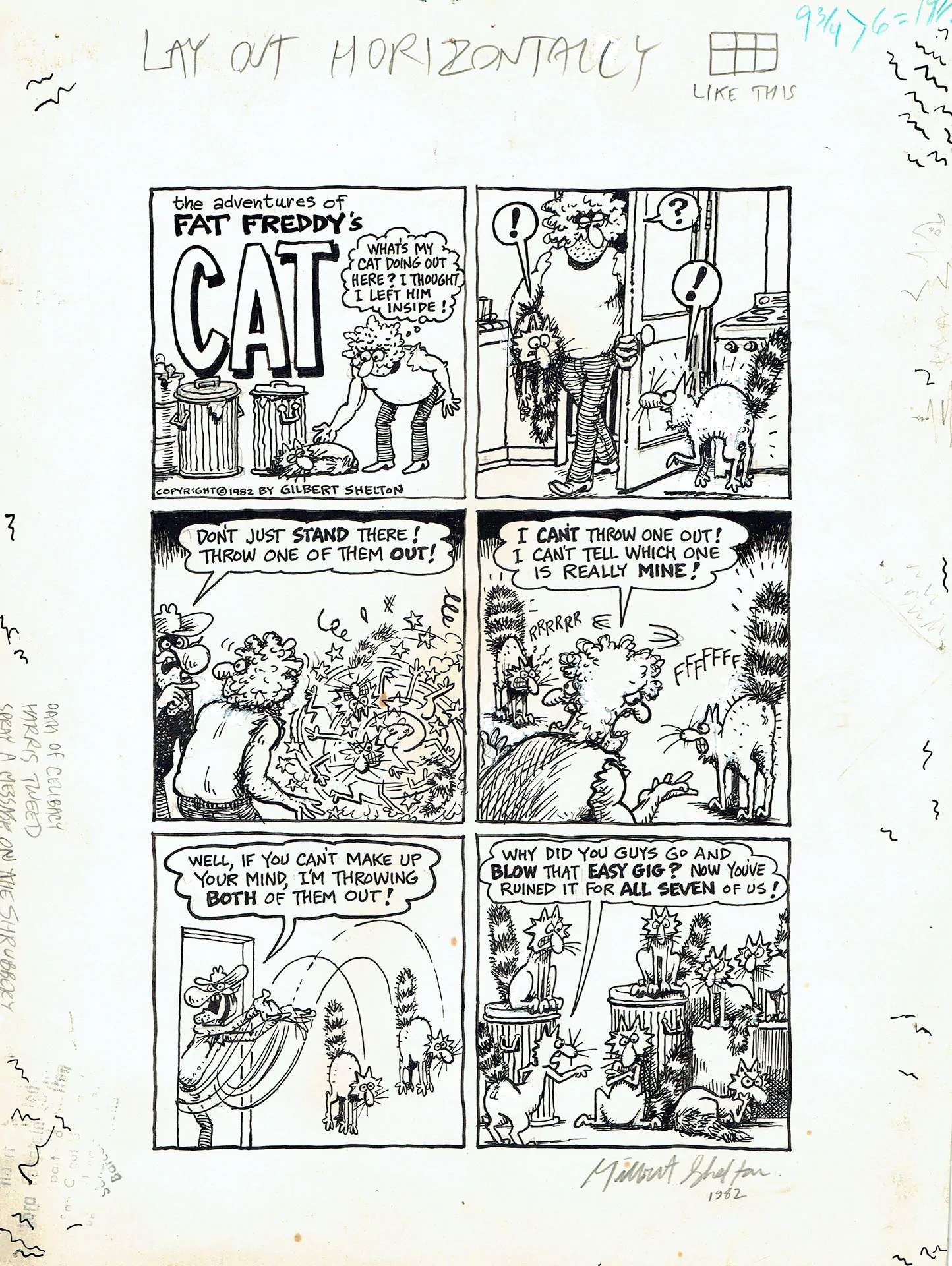 Gilbert SHELTON — The Freak Brothers – Fat Freddy’s cat – Ruined Gilbert SHELTON — The Freak Brothers – Fat Freddy’s cat – Ruined