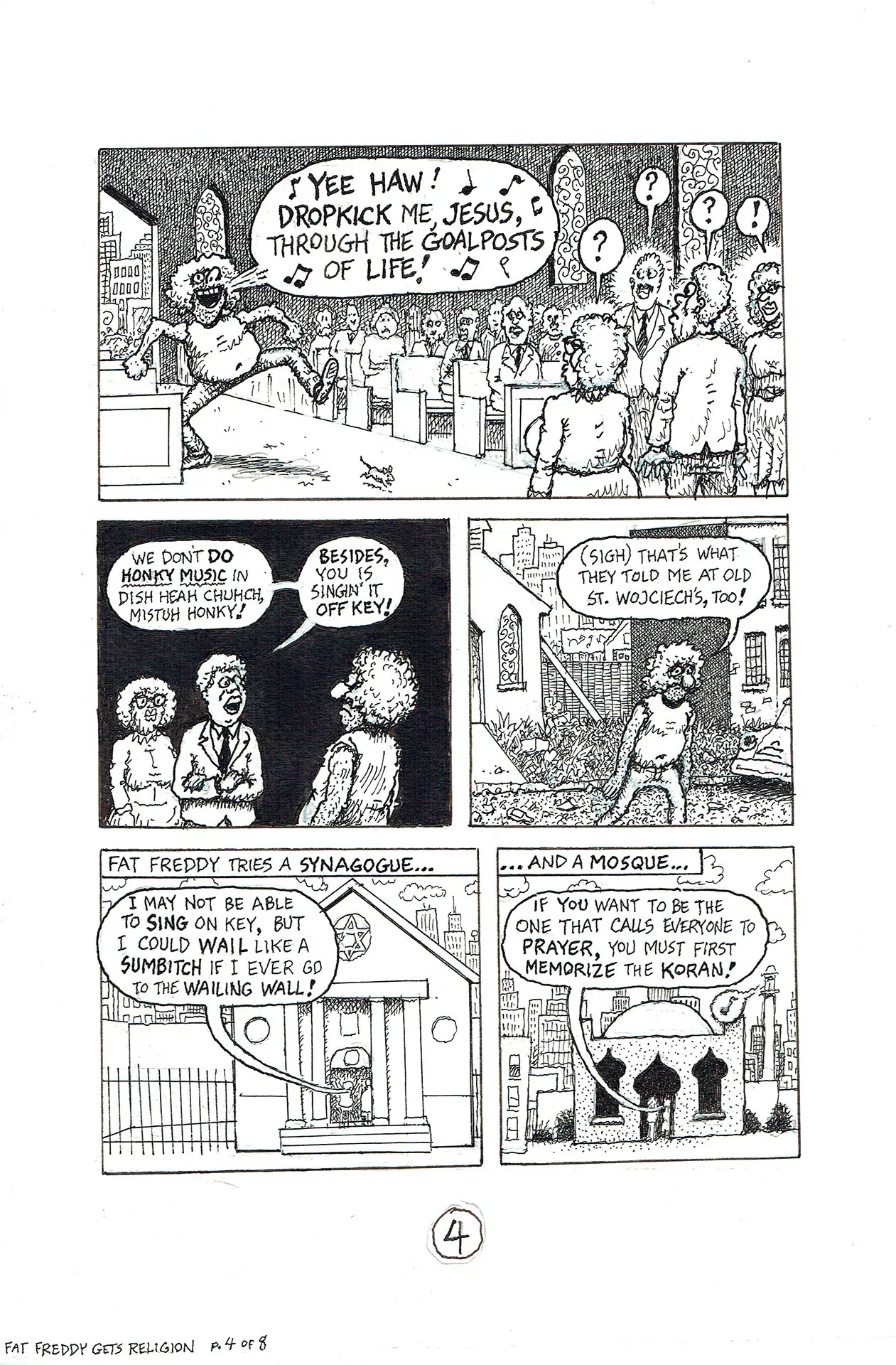 The Freak Brothers - Fat Freddy gets religion