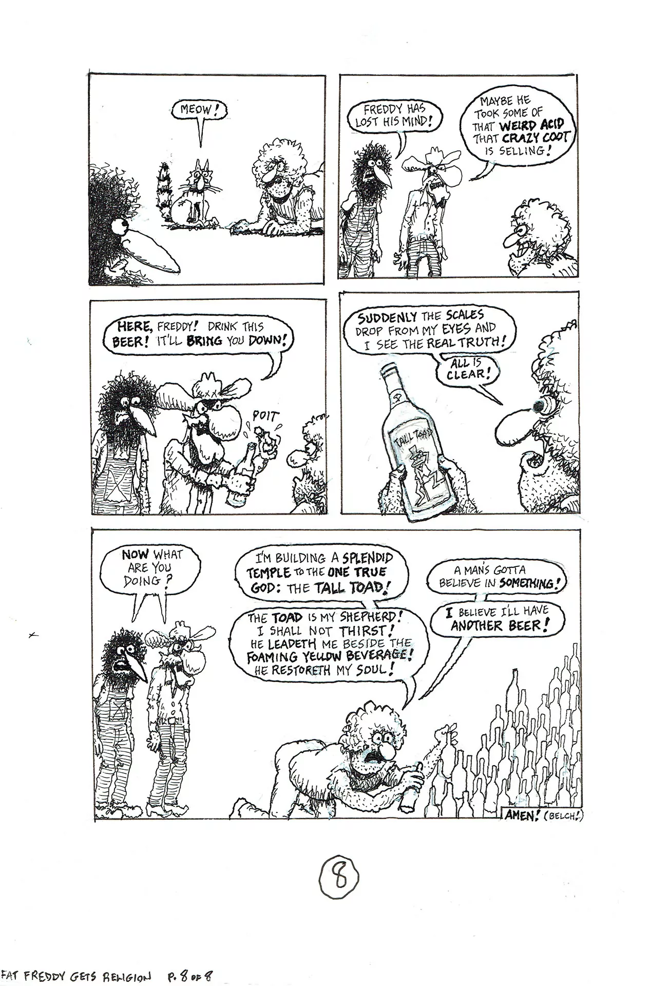 The Freak Brothers - Fat Freddy gets religion