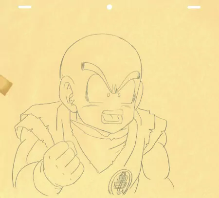 TORIYAMA Akira - DRAGON BALL | Correction genga – Krillin – Dragon Ball Z – DBZ – 3956