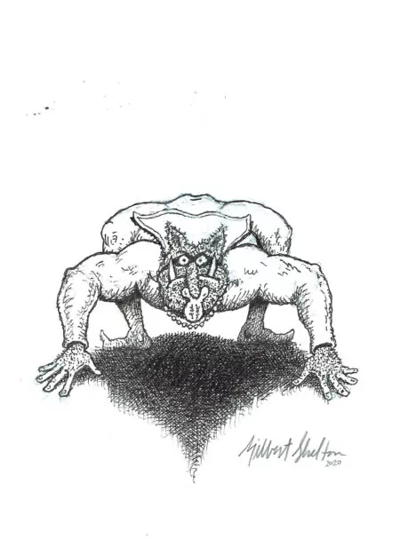 Gilbert SHELTON | Super-Phacochère – Spider Wart-Hog – illustration 1