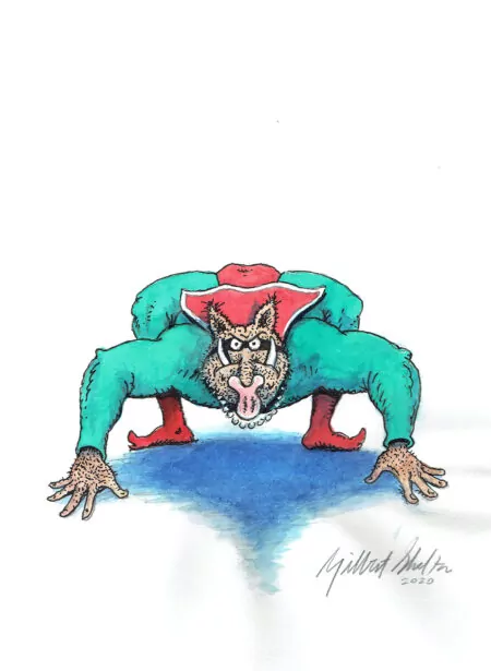 Gilbert SHELTON | Super-Phacochère – Spider Wart-Hog – illustration 2
